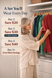 FLASH SALE - Effortless Cotton Linen 2-Piece Set | Free Delivery