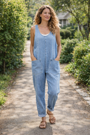 FLASH SALE🔥 Women's Casual Cotton Vest and Denim Jumpsuit