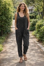 FLASH SALE🔥 Women's Casual Cotton Vest and Denim Jumpsuit