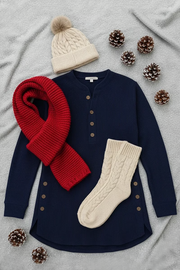 CLEARANCE SALE - Ribbed V-Neck Pullover